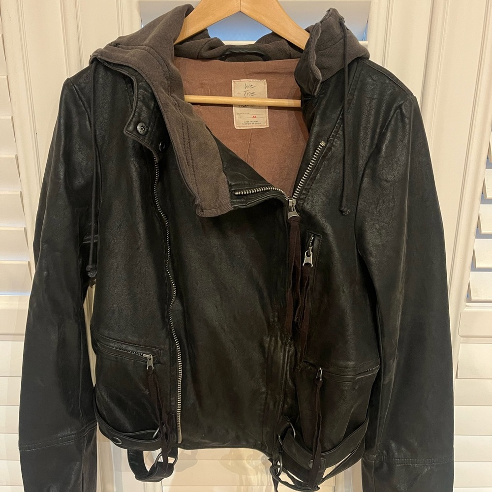 Free People We The Free Faux Leather Jacket Medium